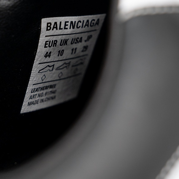 Size 44 - Balenciaga Zen Sneakers Black White Leather - Picture 10 of 13